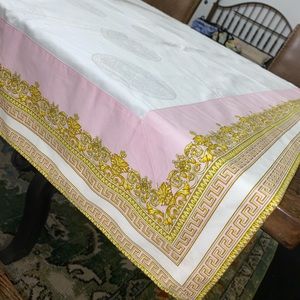 VERSACE PINK & GOLD TABLE COVER LUXURY